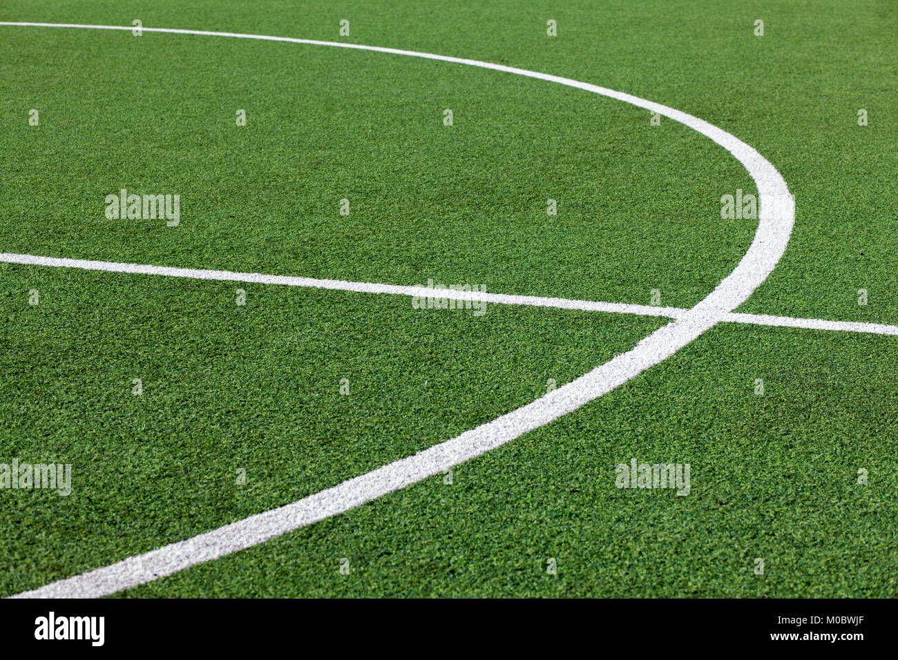 Campo da calcio, campo, linee Foto Stock