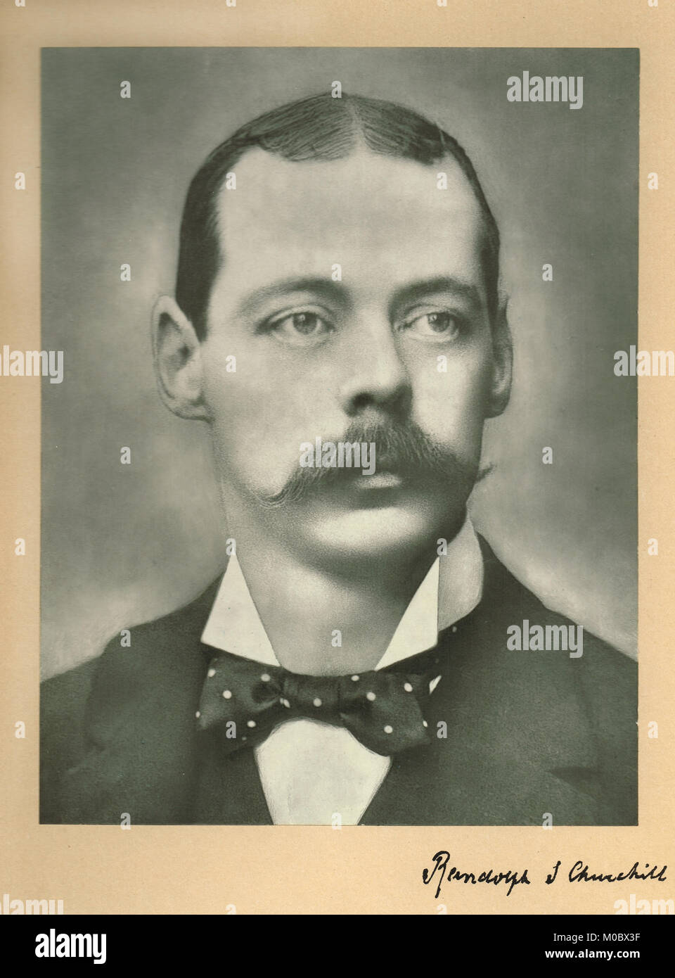 Signore Randolph Churchill (1849-1895) Foto Stock