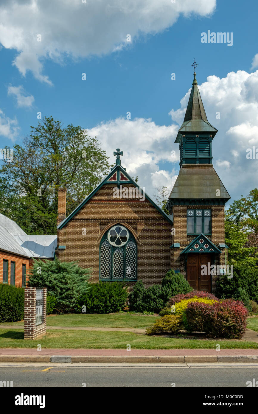 St Andrews Chiesa Episcopale, 5890 Main Street, Mount Jackson, Virginia Foto Stock