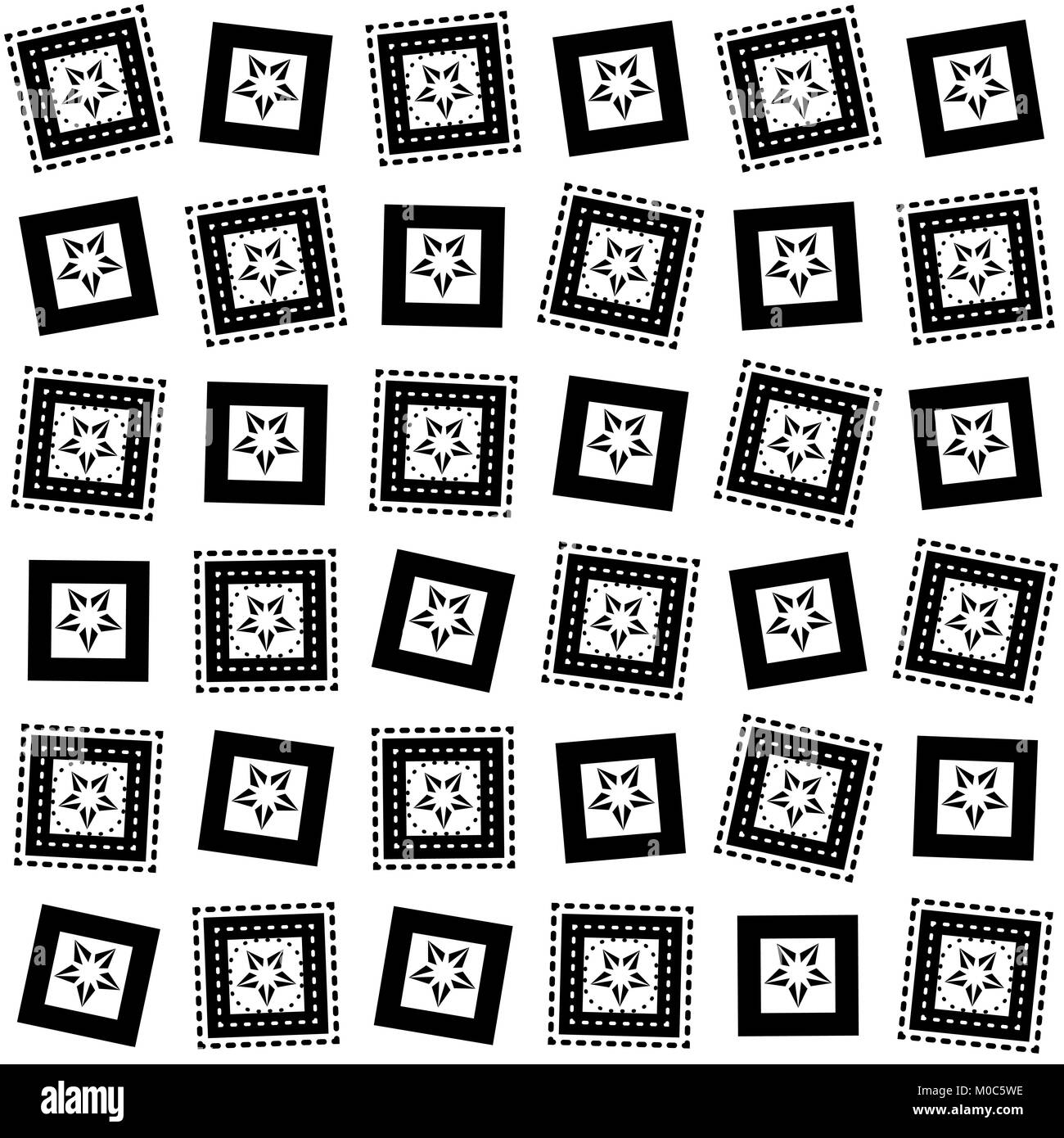 Astratta geometrica pattern senza giunture Illustrazione Vettoriale
