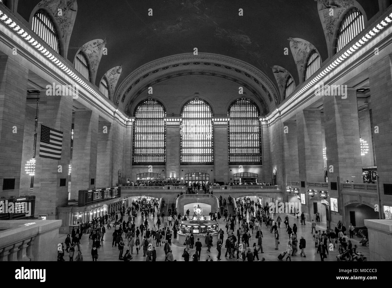 Un colpo di New York City's Grand Central Terminal, NYC della stazione ferroviaria principale. Foto Stock