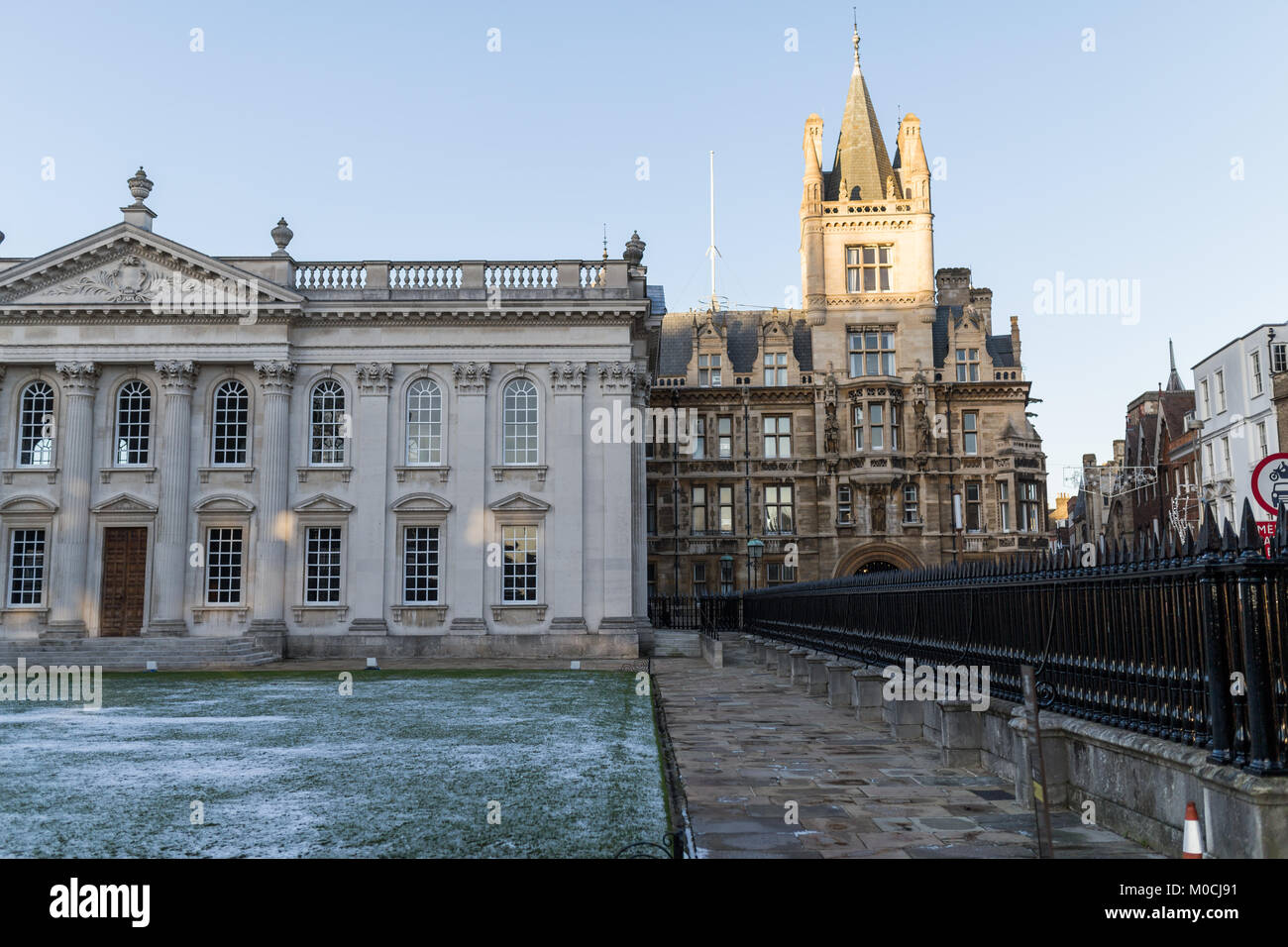 Cambridge Regno Unito in inverno Foto Stock