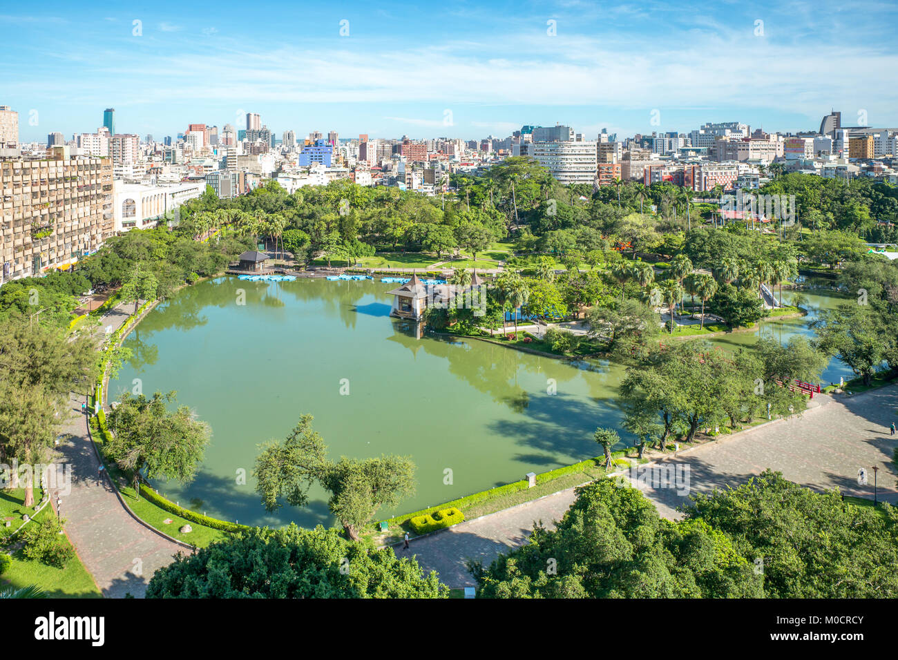 Vista aerea di taichung park Foto Stock