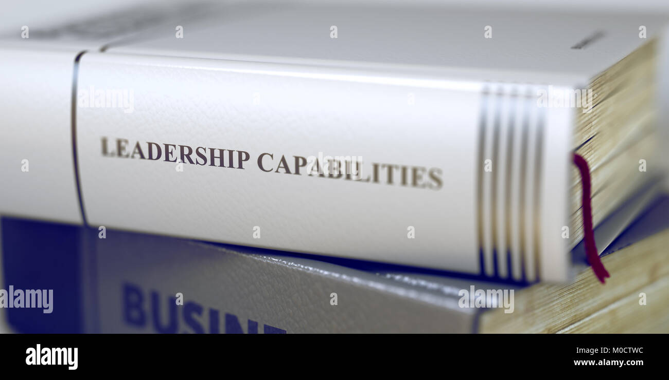 Le capacità di leadership - prenota il titolo. 3D. Foto Stock