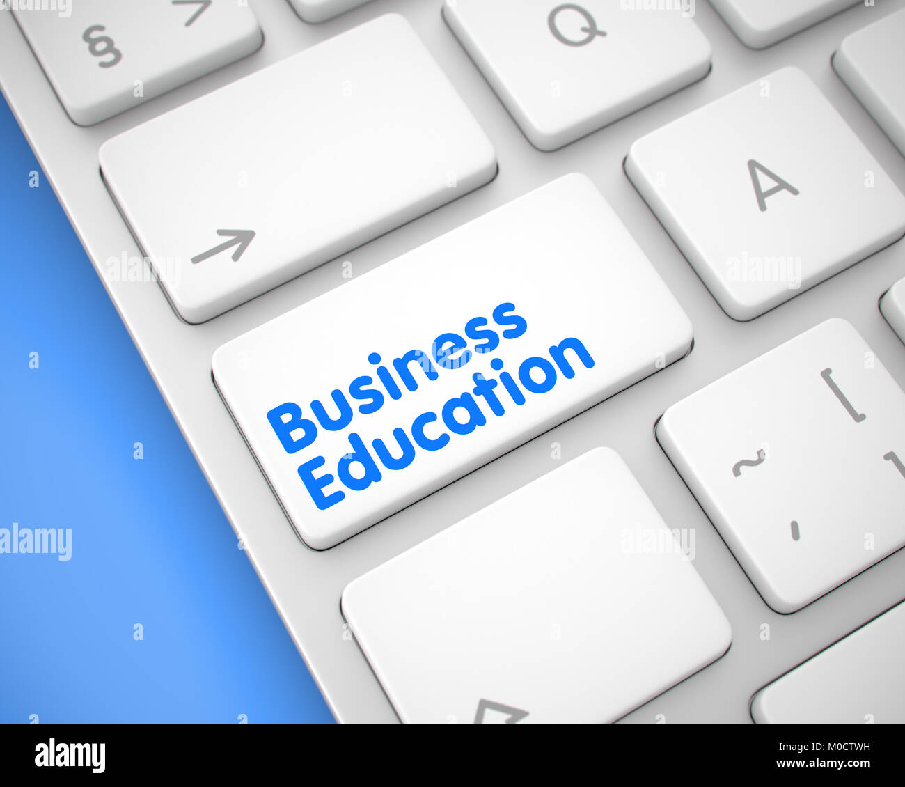 Formazione aziendale - Testo sul bianco pulsante Tastiera. 3D. Foto Stock