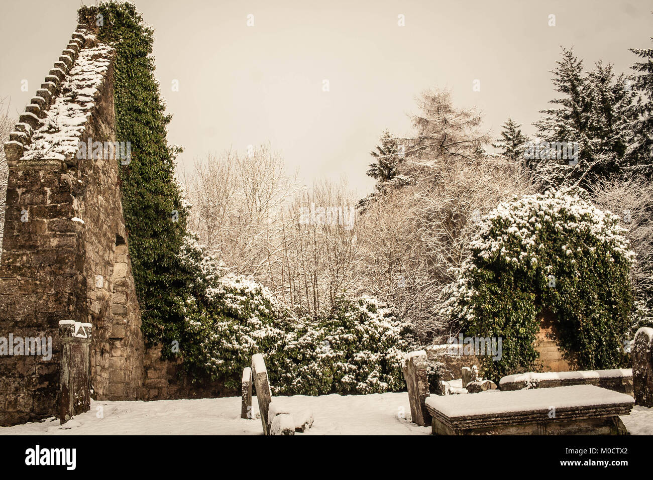 Clachan di Campsie chiesa parrocchiale, St Machans, Nr Glasgow, Scozia Foto Stock