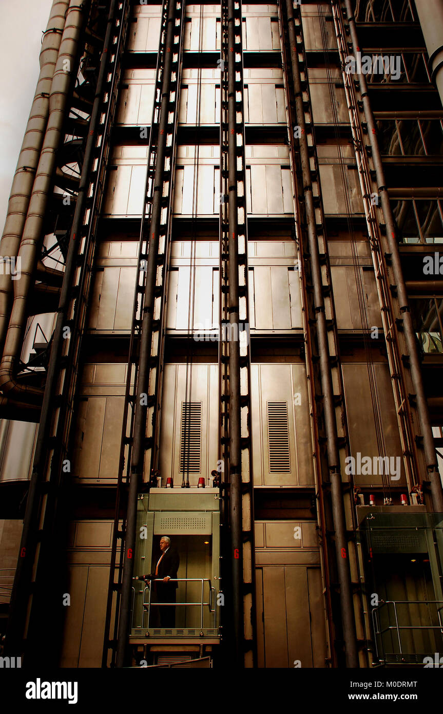 Lloyd's edificio, città di Londra, Regno Unito Foto Stock