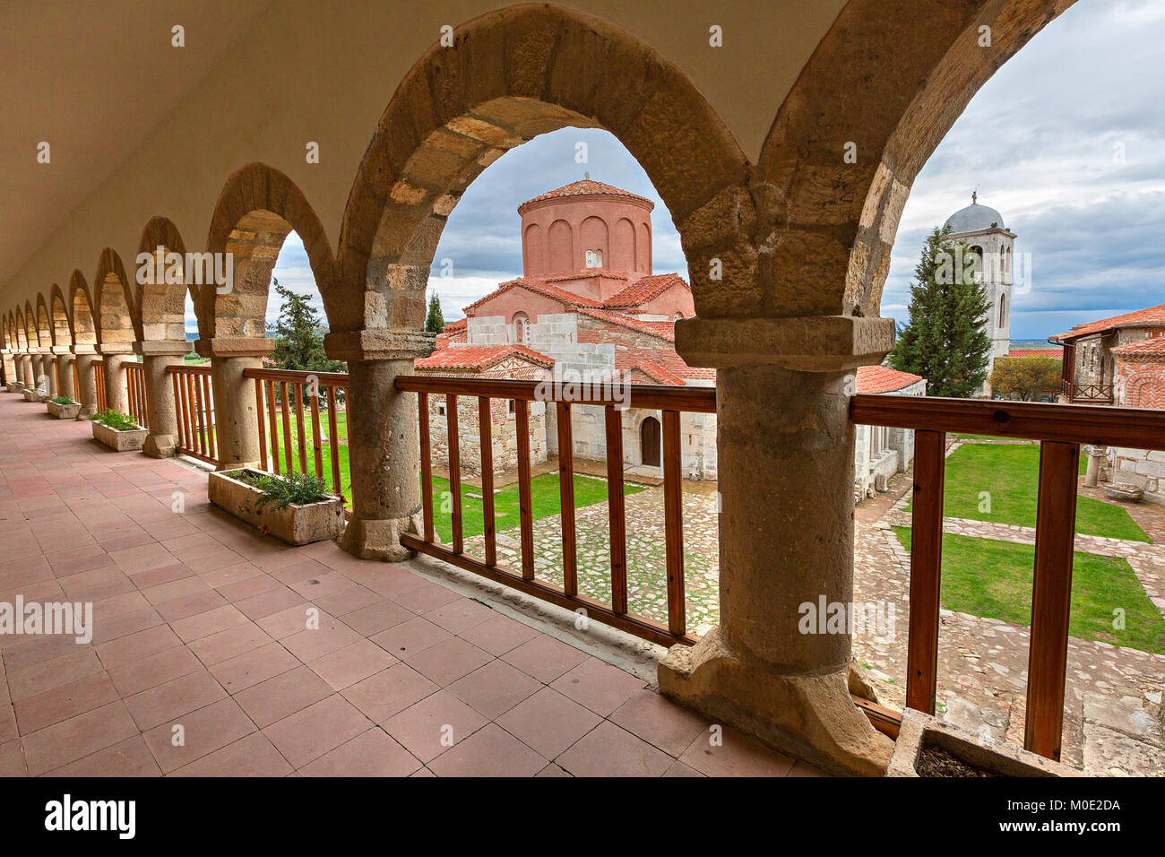 La chiesa bizantina di Santa Maria in Apollonia, Albania. Foto Stock