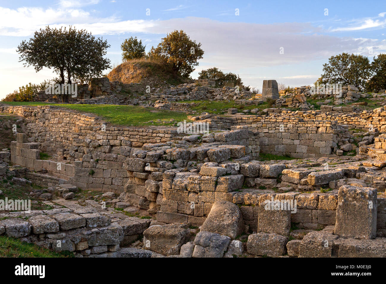 Rovine di Troia in Canakkale, Turchia. Foto Stock