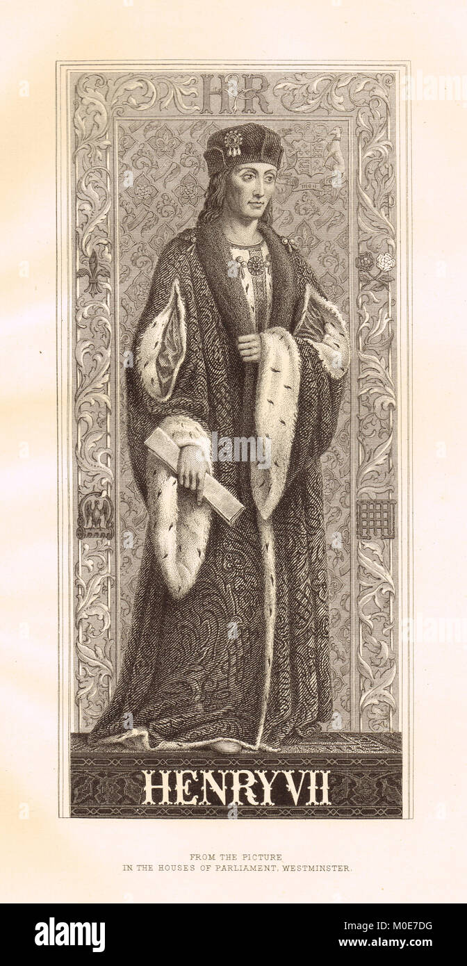 Il re Enrico VII d'Inghilterra, 1457-1509, regnò 1485-1509 Foto Stock