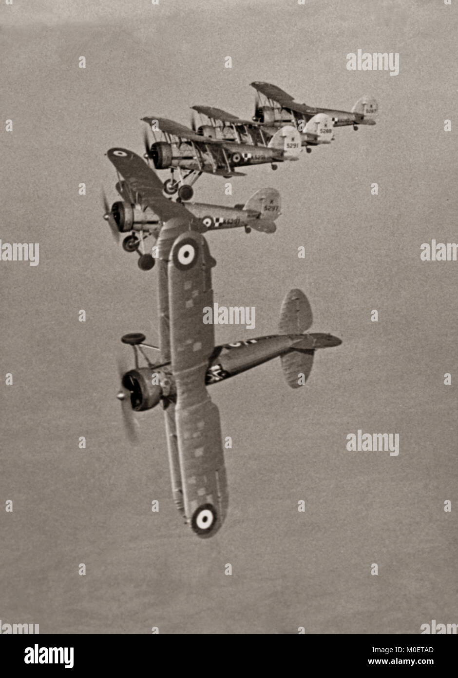 Gloster sfida fighter biplano, 1933 Foto Stock