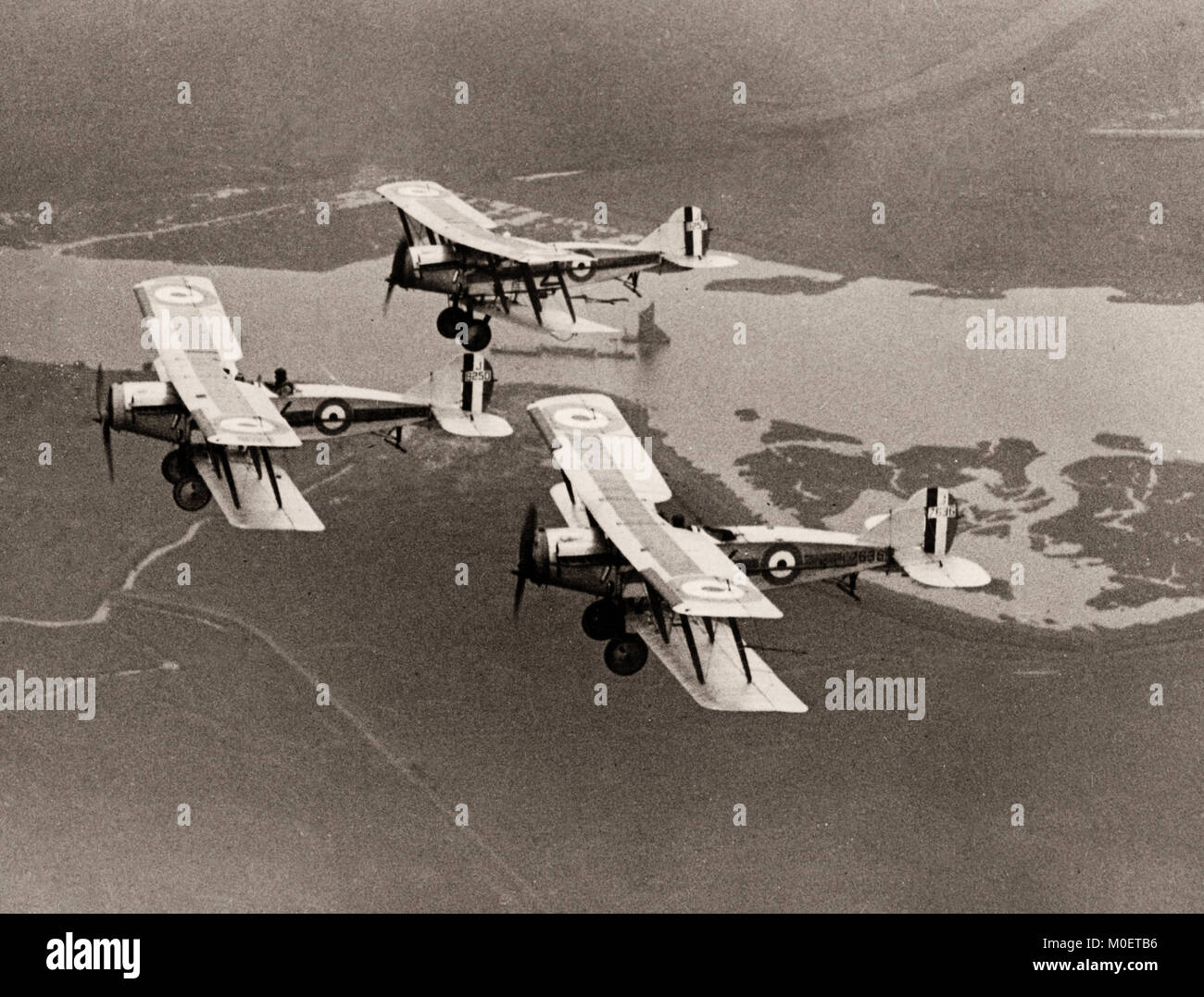 Università di Oxford Air Squadron, biplani, c.1934 Foto Stock