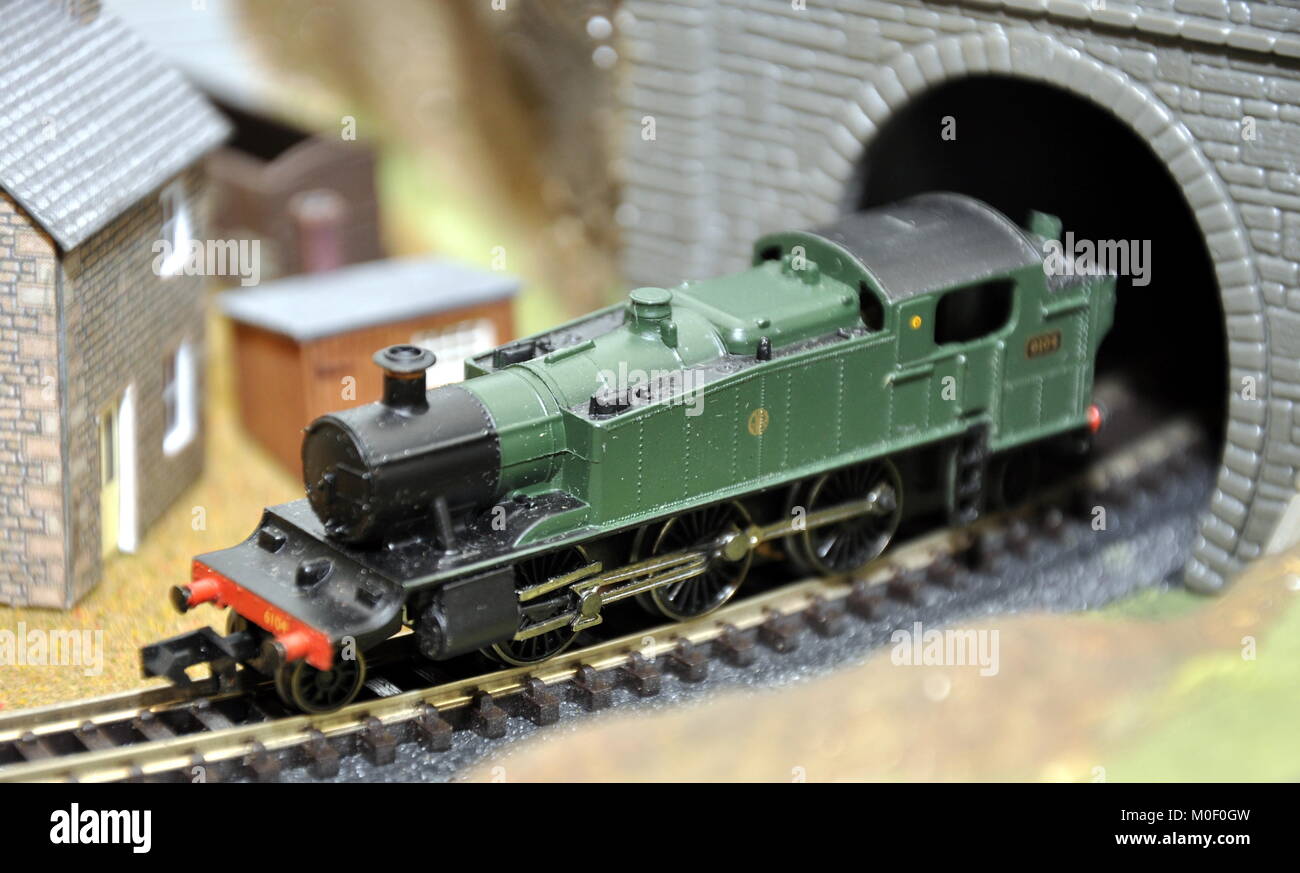 Indicatore N Modello Motore ferroviarie Foto Stock