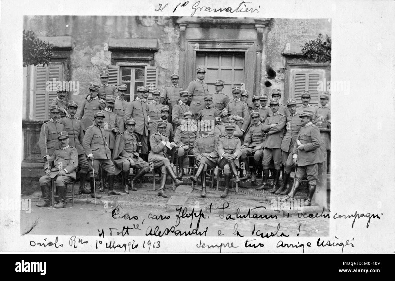 Regio esercito Italiano, primo granatieri, 1913 - esercito italiano, wwi Foto Stock