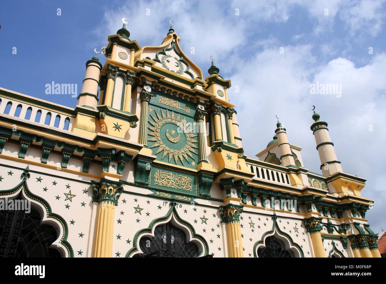 La moschea di Singapore - religione musulmana landmark. Masjid Abdul Gaffoor. Foto Stock