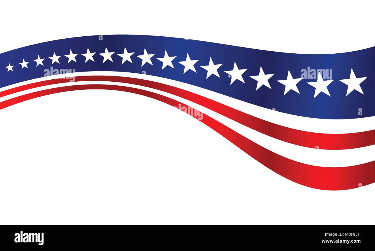 Noi strisce di bandiera Vector Graphic Design in background Illustrazione Vettoriale