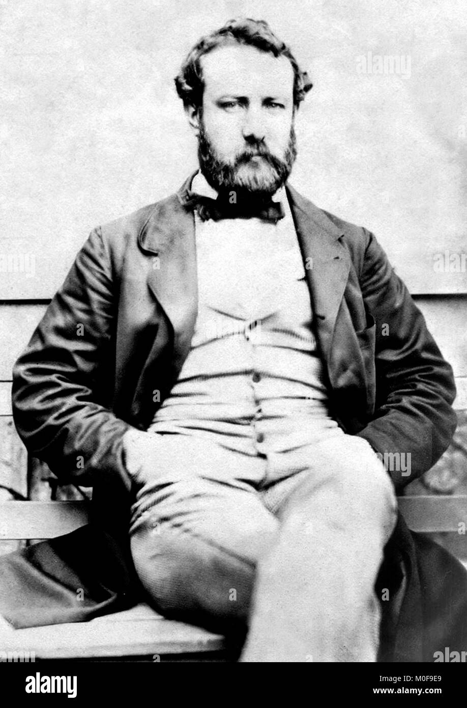 Jules Verne (1828-1905). Ritratto dello scrittore francese c.1856 Foto Stock