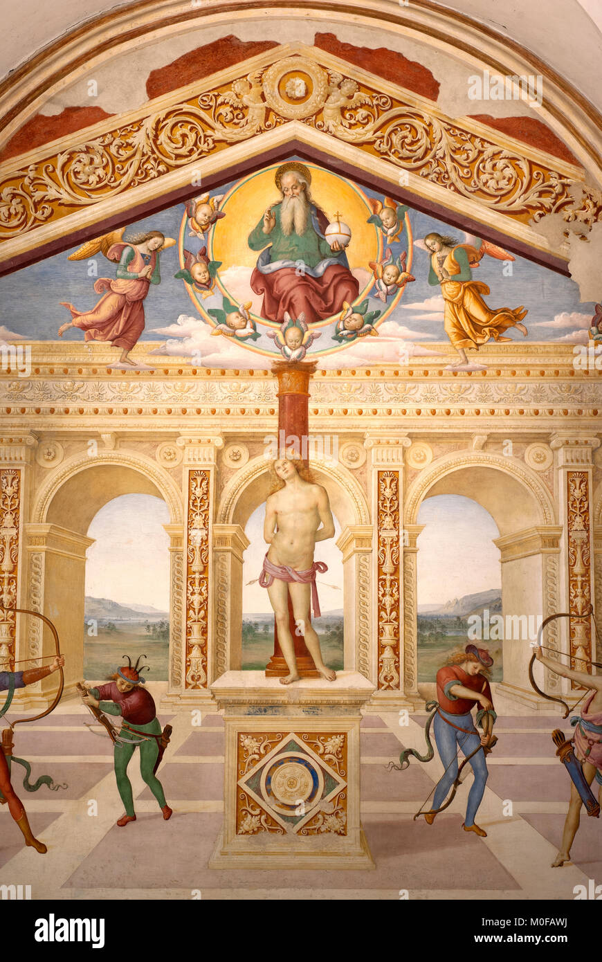 Pietro vannucci perugino san sebastiano immagini e fotografie stock ad