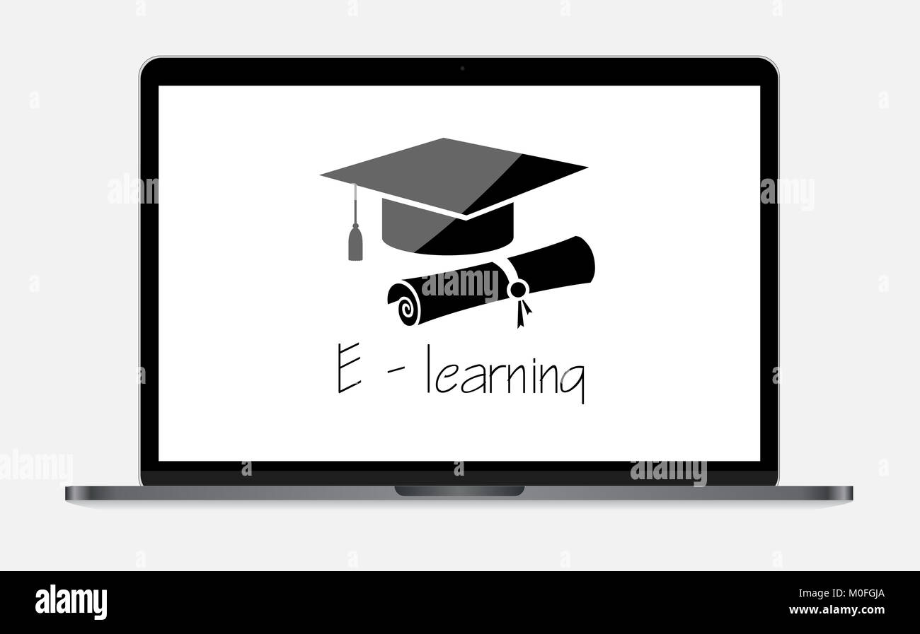 E - concetto di apprendimento Foto Stock