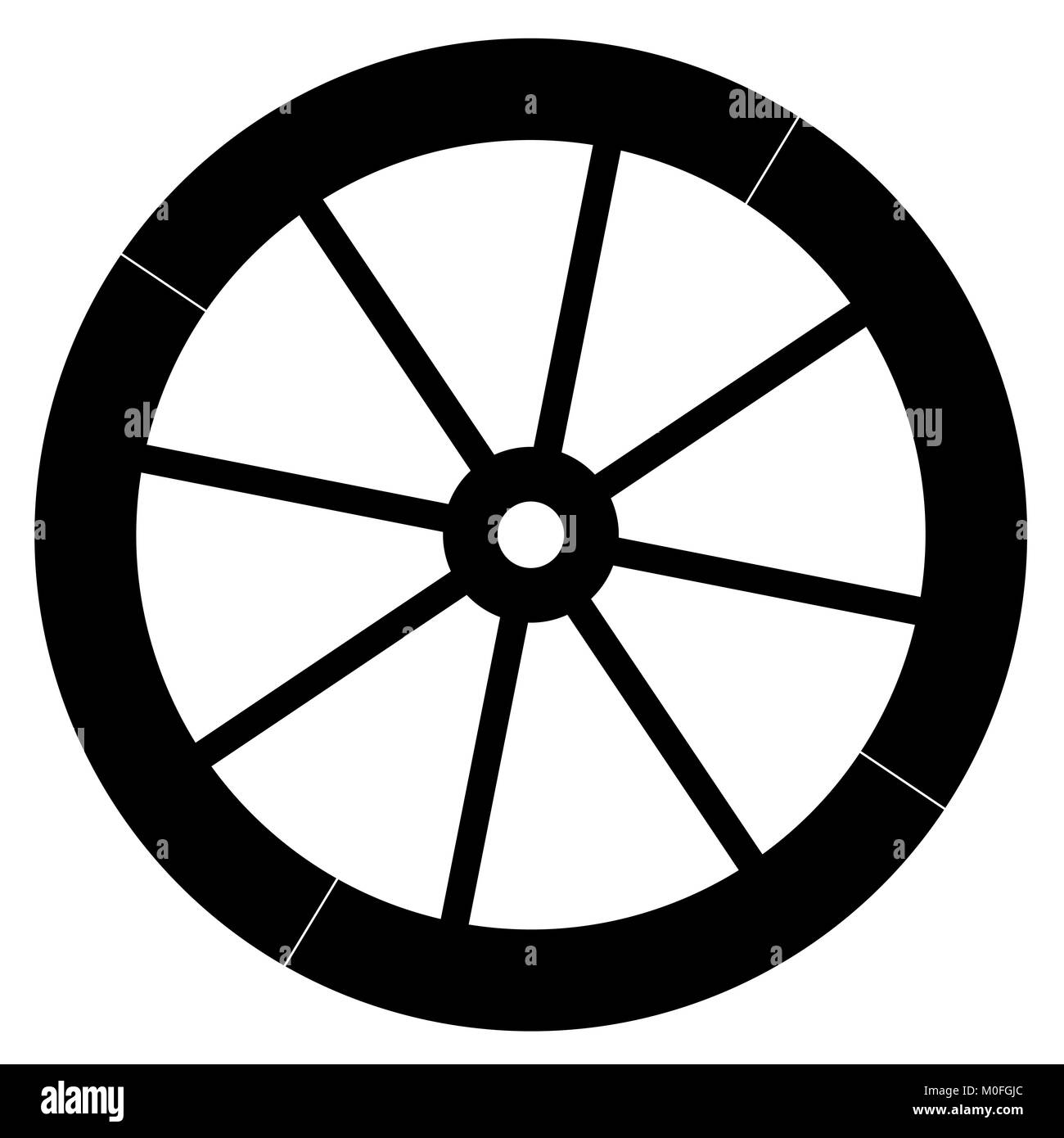 Il vecchio cavallo di moda il veicolo ruota del carro Foto Stock