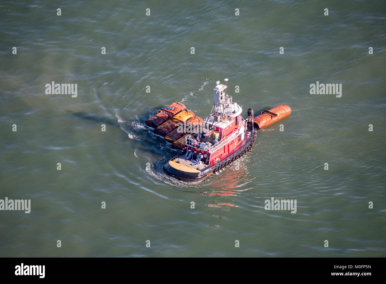 Nave di dragaggio di sabbia i sifoni da oceano pavimento per ripristinare Beach, Carolina del Sud Foto Stock