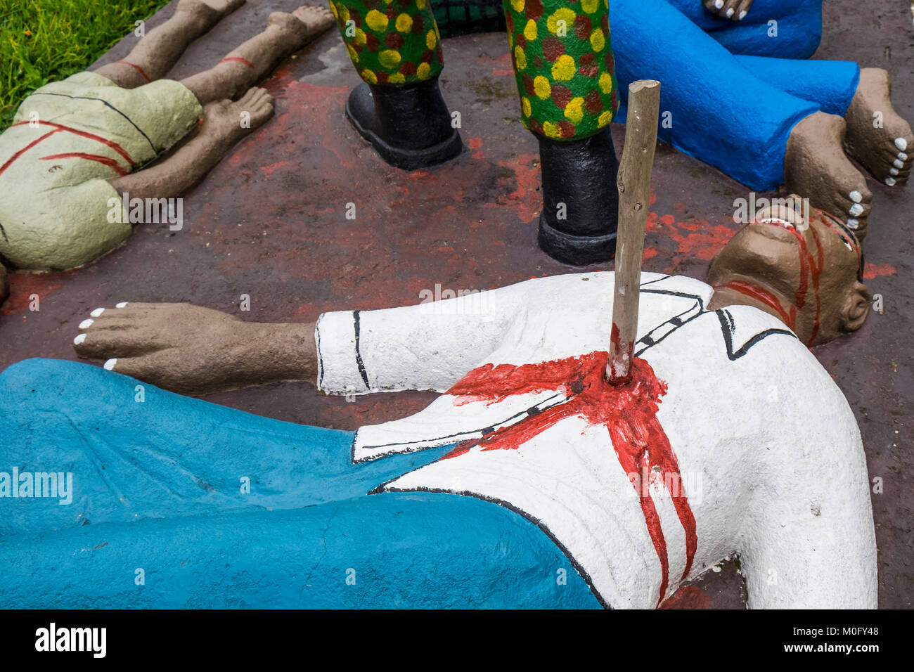 Il Ruanda, circostante di Cyangugu, Genocide Memorial Foto Stock