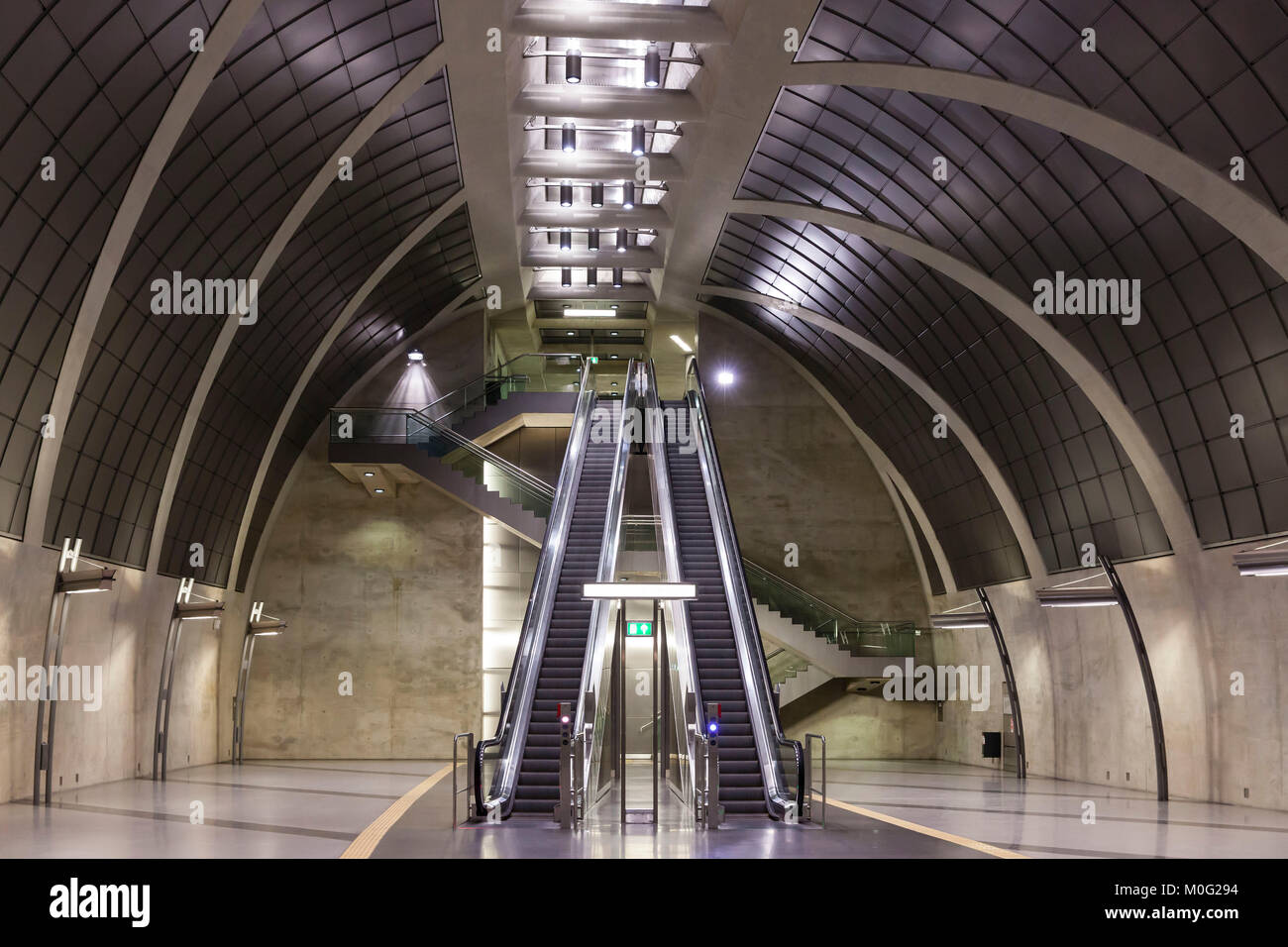 L'Europa, Germania, Colonia, stazione della metropolitana Heumarkt. Europa, Deutschland, Koeln, U-Bahnstation Heumarkt der Nord-Sued Stadtbahn. Foto Stock