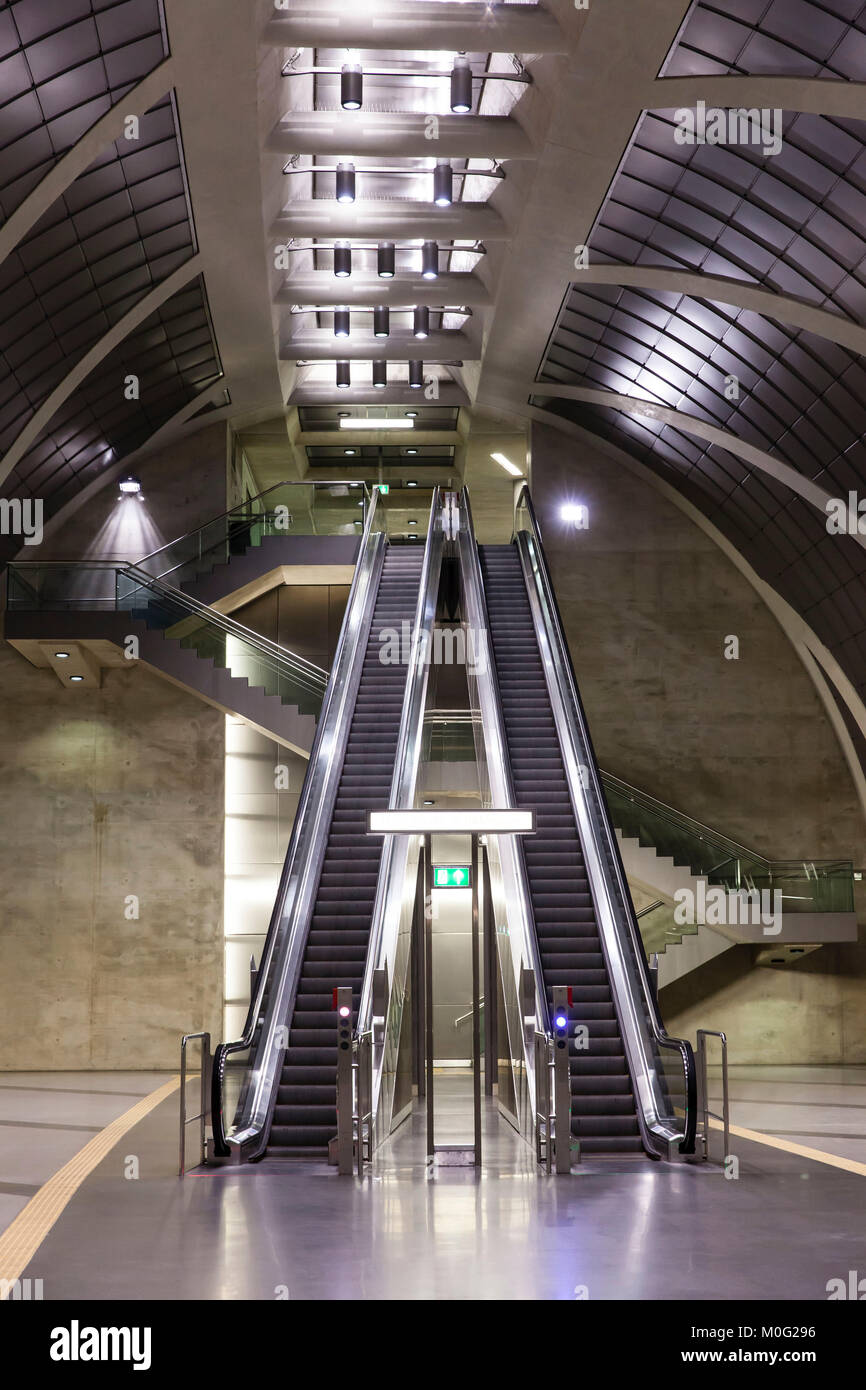 L'Europa, Germania, Colonia, stazione della metropolitana Heumarkt. Europa, Deutschland, Koeln, U-Bahnstation Heumarkt der Nord-Sued Stadtbahn. Foto Stock