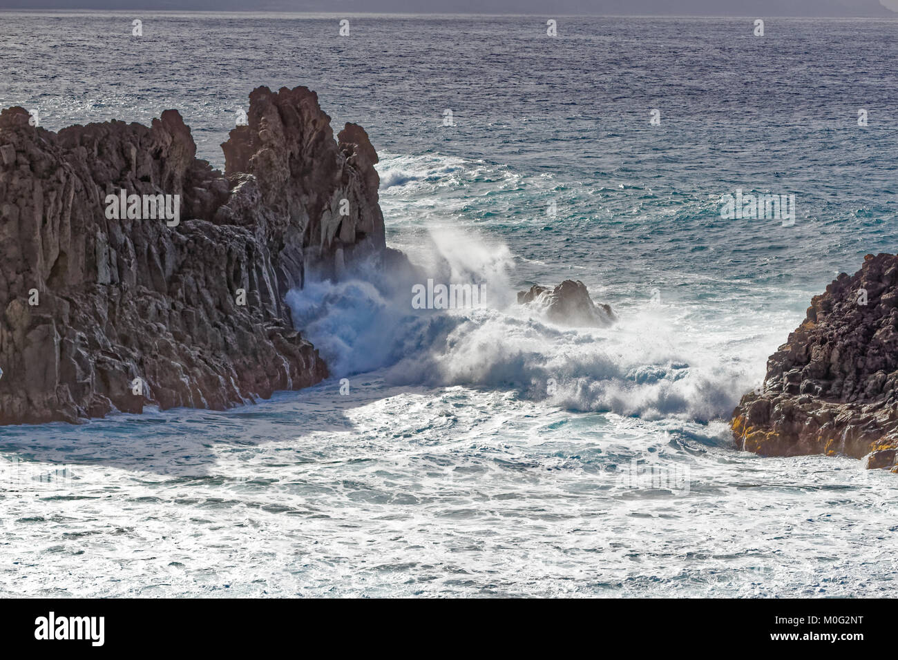 Porto di El Pris villaggio di pescatori, Tenerife, Spagna Foto Stock