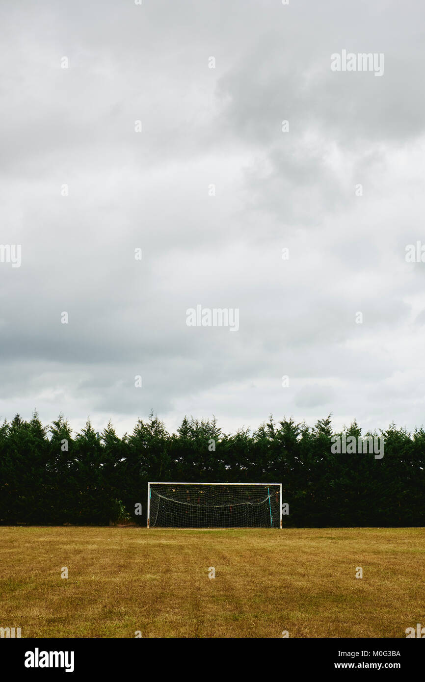 Un vuoto di calcio. Foto Stock