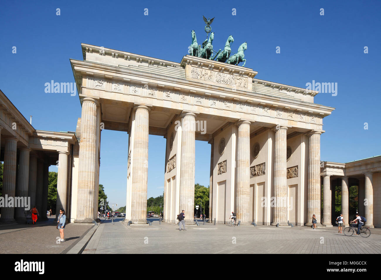 DEU, Deutschland, Berlino: Brandenburger Tor | DEU, Germania Berlino: la Porta di Brandeburgo Foto Stock