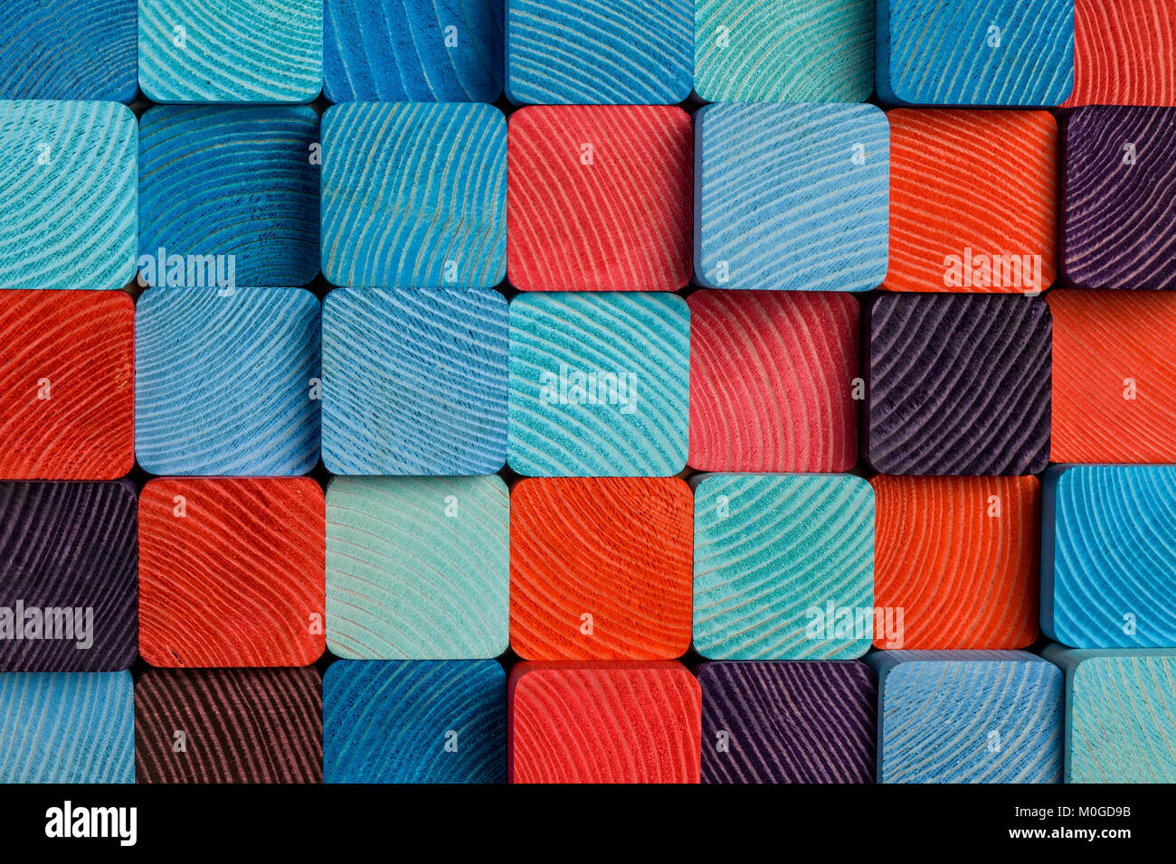 Cloaseup del variopinto mosaico in legno Foto Stock Cloaseup del variopinto mosaico in legno Foto Stock