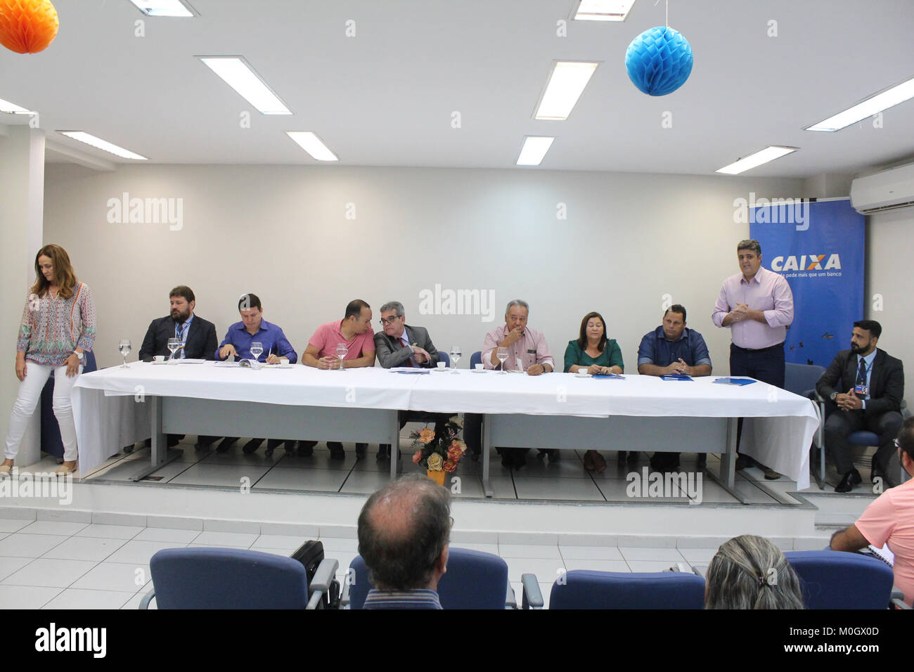 Il Boa Vista, Brasile. Il 22 gennaio, 2018. Ministero dello Sport rilascia circa R $ 17 milioni di reais a comuni e comunità indigene, compreso lo stato di Roraima. L accordo è stato firmato nella mattina di lunedì, 22, a Boa Vista, RR. Credito: Fabio Gonçalves/FotoArena/Alamy Live News Foto Stock