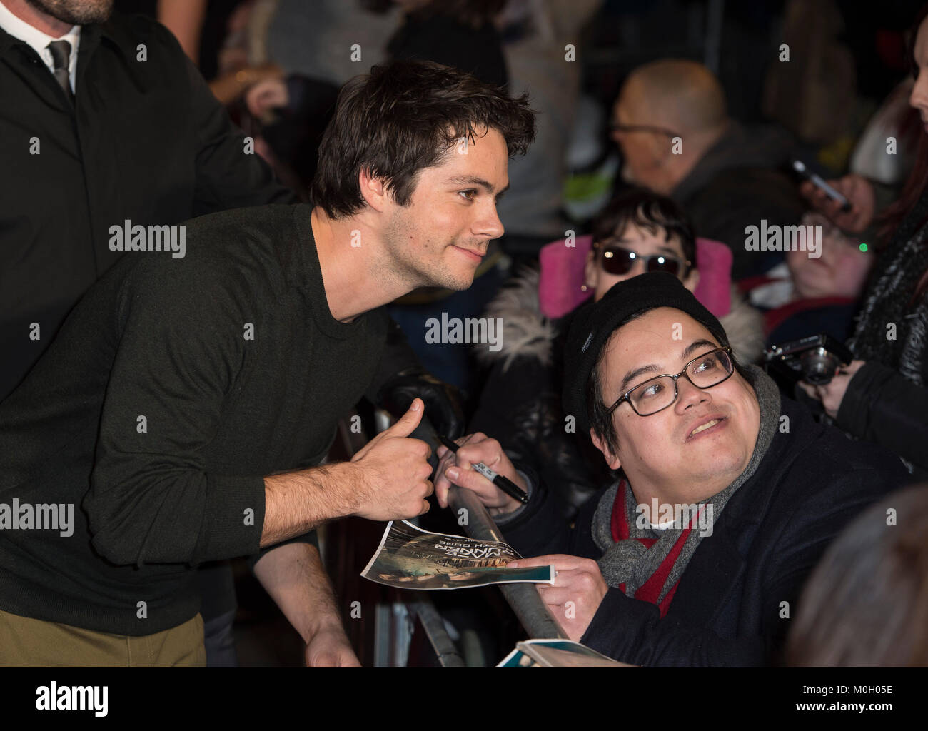 'Maze Runner: la morte cura' premiere del film. Foto Stock