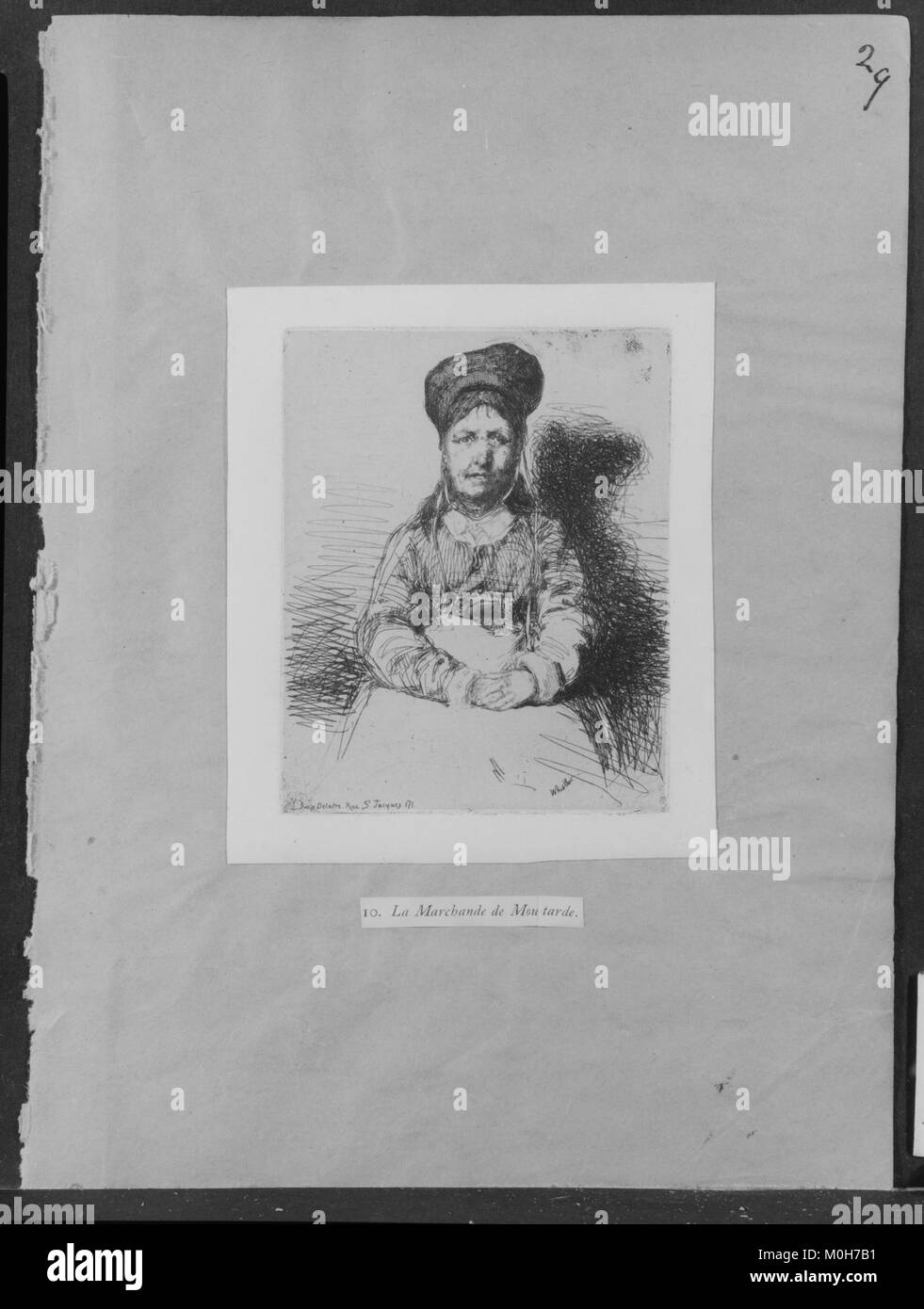 La Rétameuse è un dipinto dell'artista francese Jean-Baptiste-Siméon Chardin. Il pezzo raffigura una donna che lavora con il metallo, rappresentando gli aspetti domestici e laboriosi della vita francese del XVIII secolo. Foto Stock