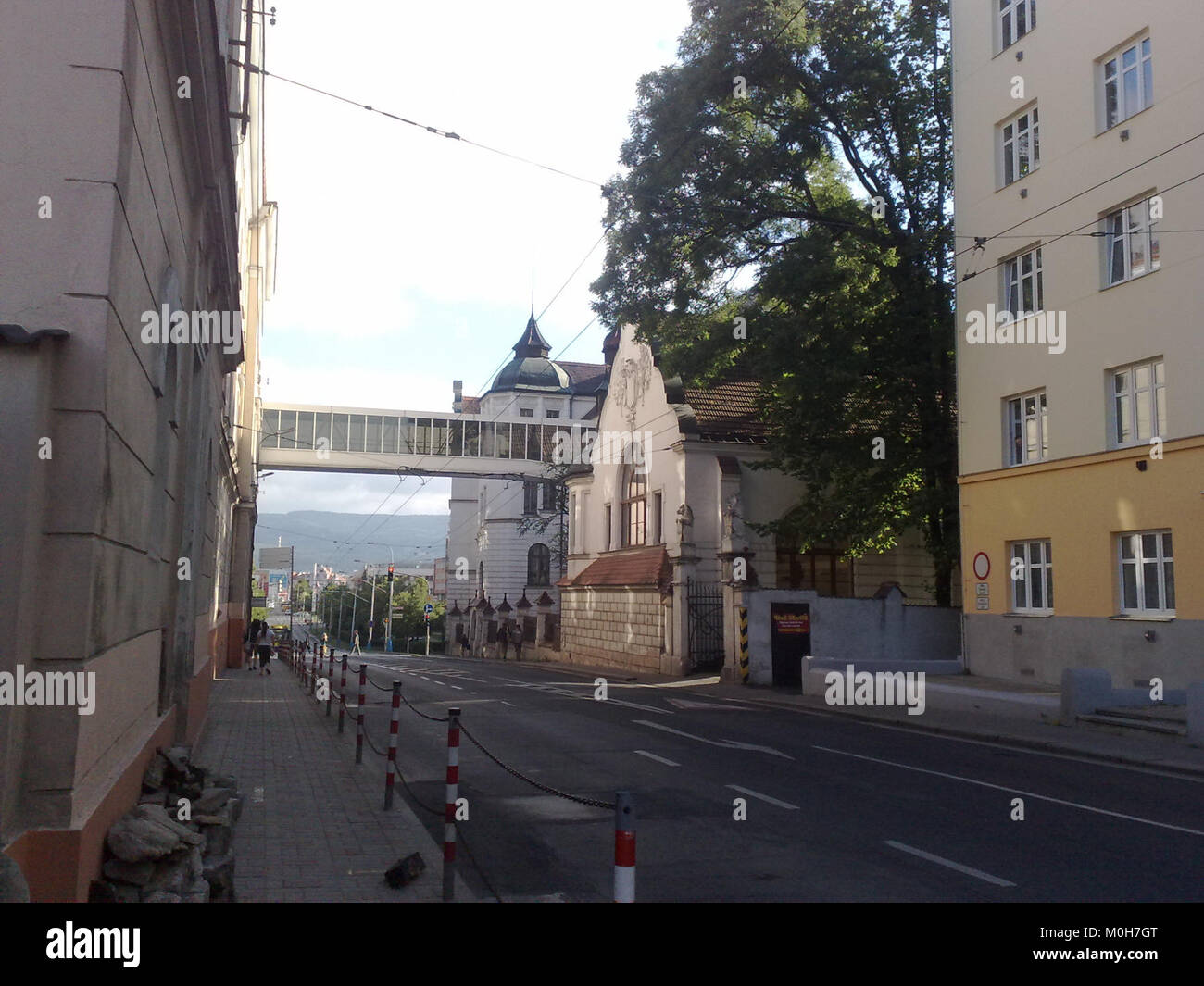 L'edificio Gymnasium di Teplice, Repubblica Ceca, è una struttura educativa con meriti architettonici, che riflette la storia della città della scuola secondaria e del patrimonio costruito. Foto Stock