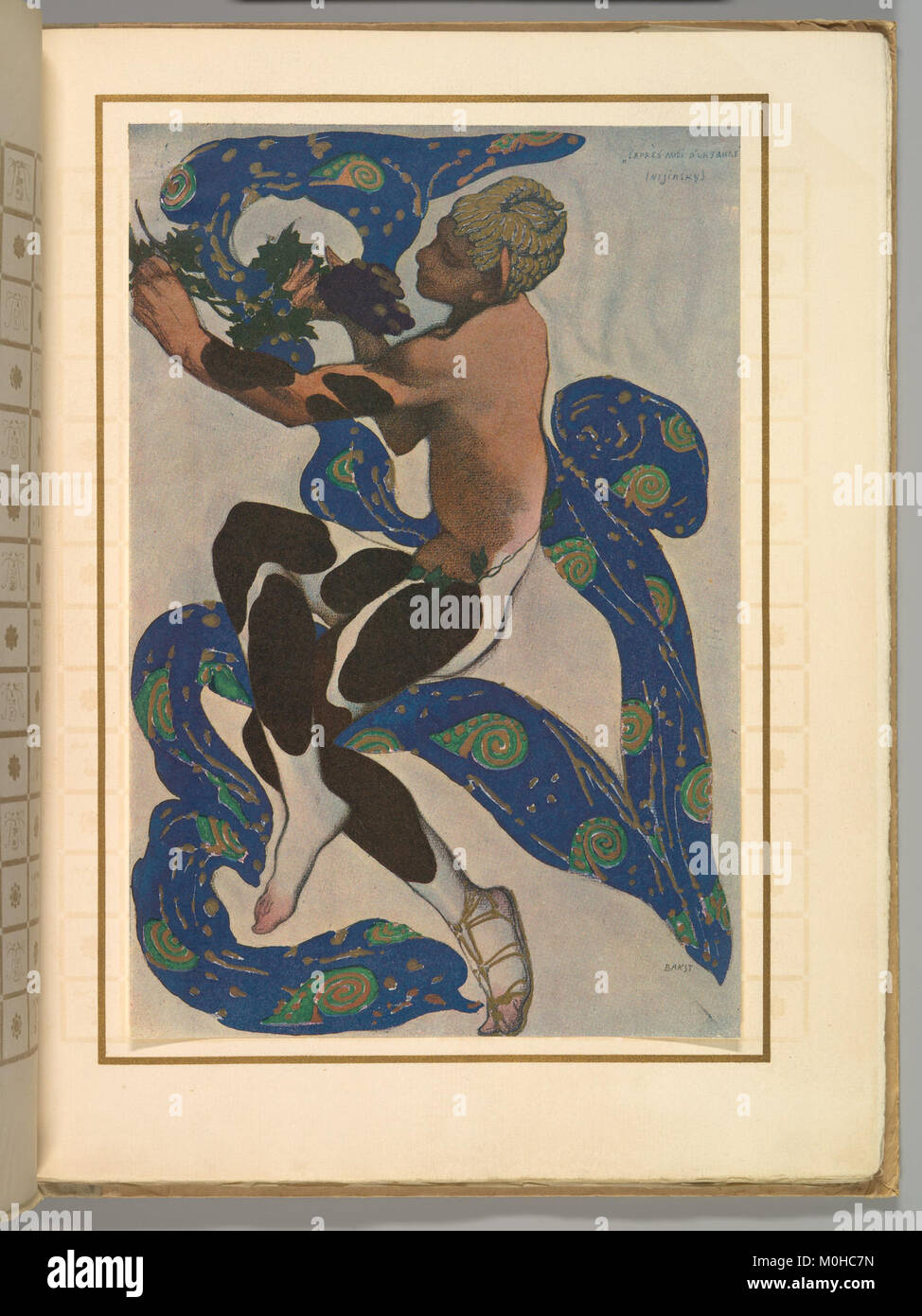 Questo pezzo, intitolato "le Prélude à l'Après-Midi d'un Faune", è un'opera d'arte della collezione del Metropolitan Museum, ispirata al poema sinfonico di Debussy ed esplorando il simbolismo mitologico. Foto Stock