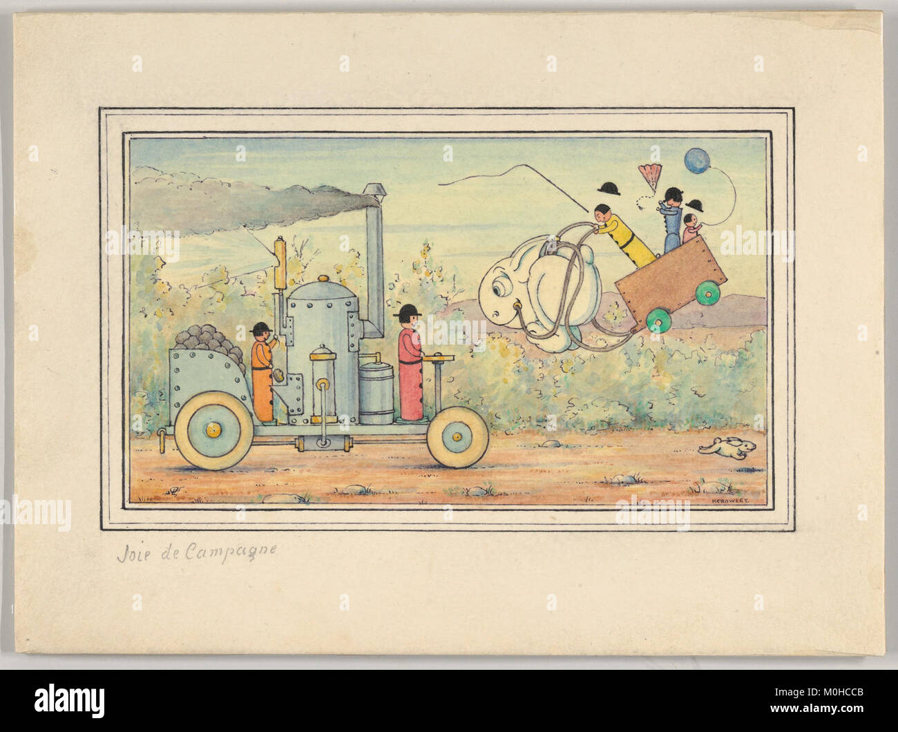 "Joie de campagne" ("piaceri della campagna") è un pezzo di design della serie "Wiggle Much" della collezione MET, che riflette la vita rurale e l'interpretazione artistica delle scene pastorali. Foto Stock