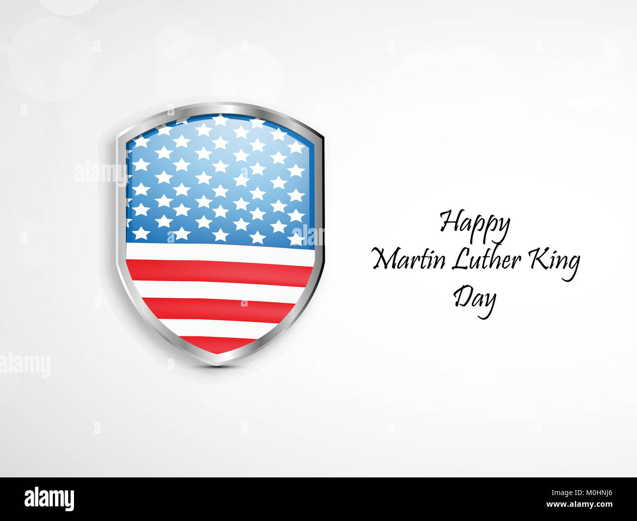 Illustrazione di Martin Luther King giorno sullo sfondo Foto Stock