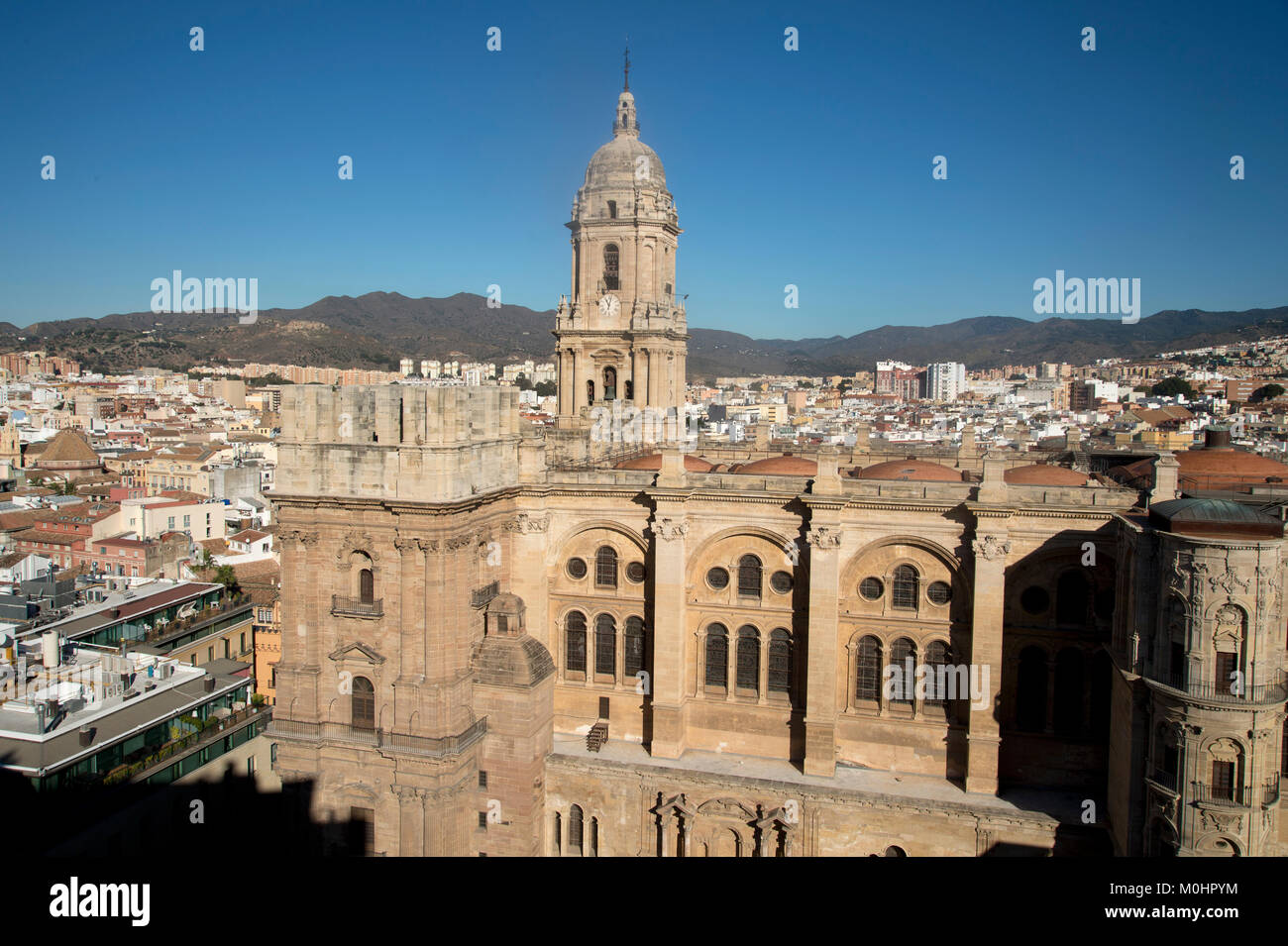 Malaga, Spagna. Costa del sol. Cattedrale incompiuto Foto Stock