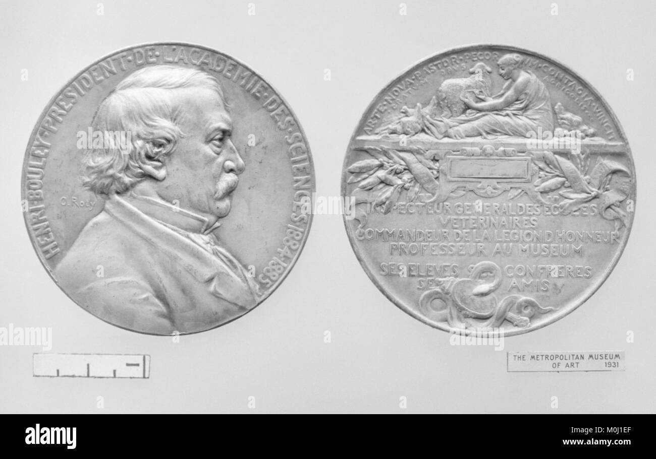 Henri Bouley (1884-1885) fu presidente dell'Accademia francese delle scienze, supervisionando la ricerca scientifica e le attività accademiche durante il suo mandato. Foto Stock