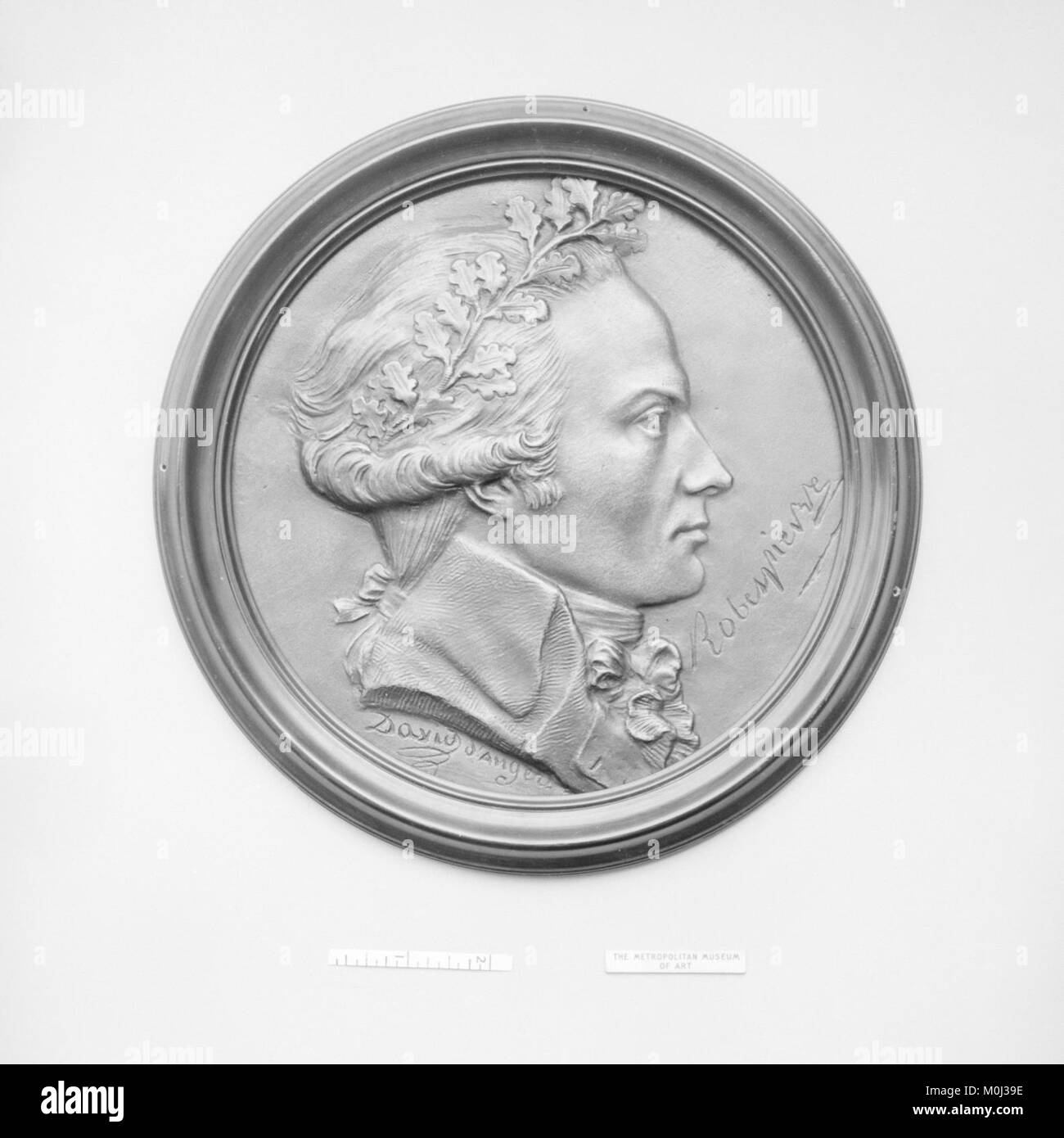 Un ritratto di Maximilien Robespierre, leader durante la Rivoluzione francese e figura centrale del regno del terrore, noto per la sua influenza sulla politica e l'ideologia rivoluzionaria. Foto Stock