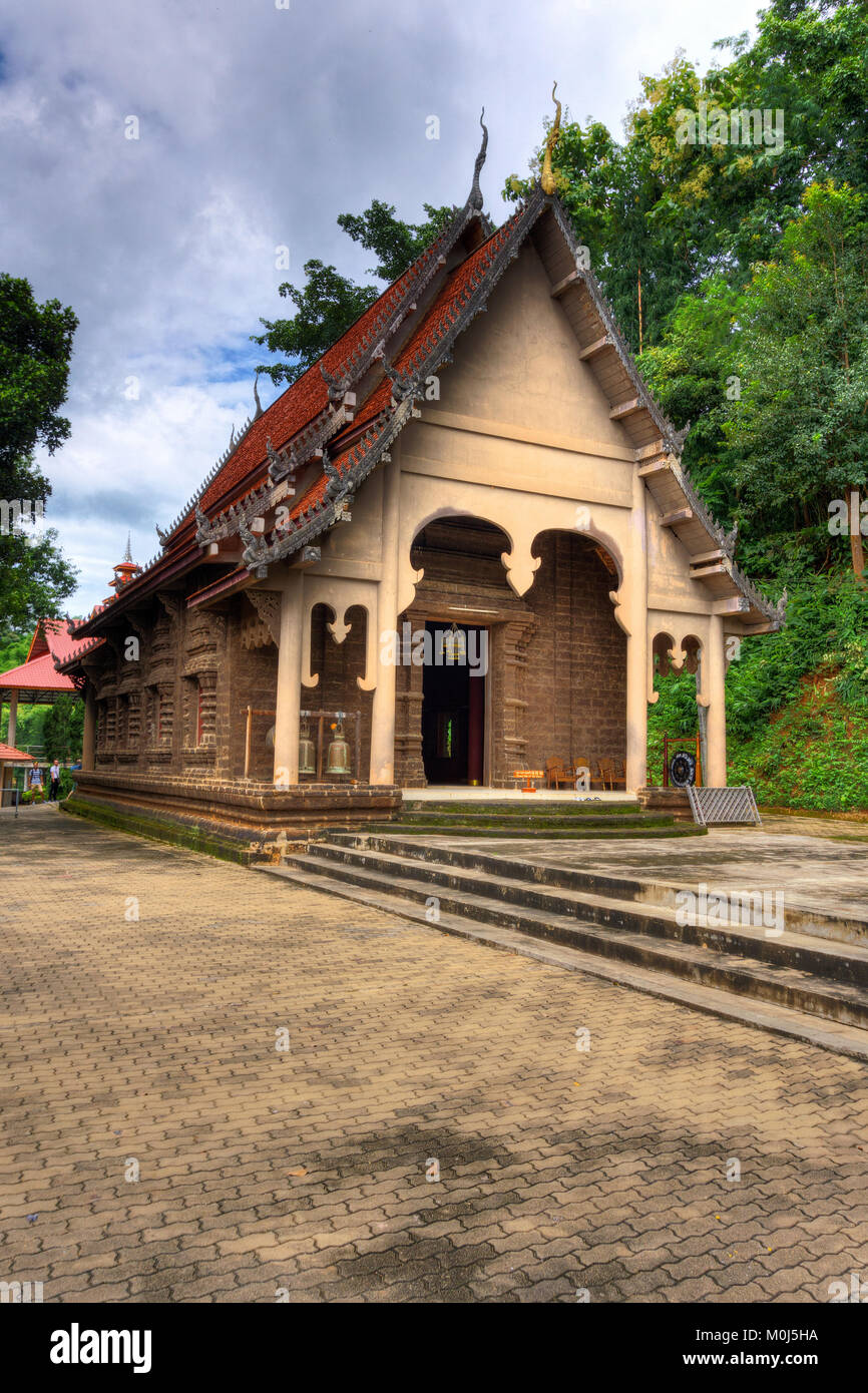 Asia,Thailandia,Chang Saen,Sop Ruak,Wat Phra That Pukhao tempio Foto Stock