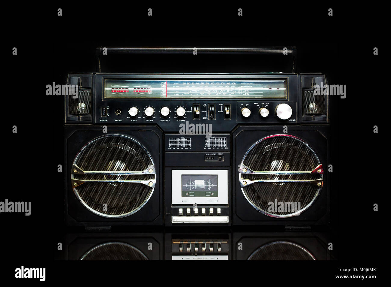 Radioregistratore boombox, Foto Stock