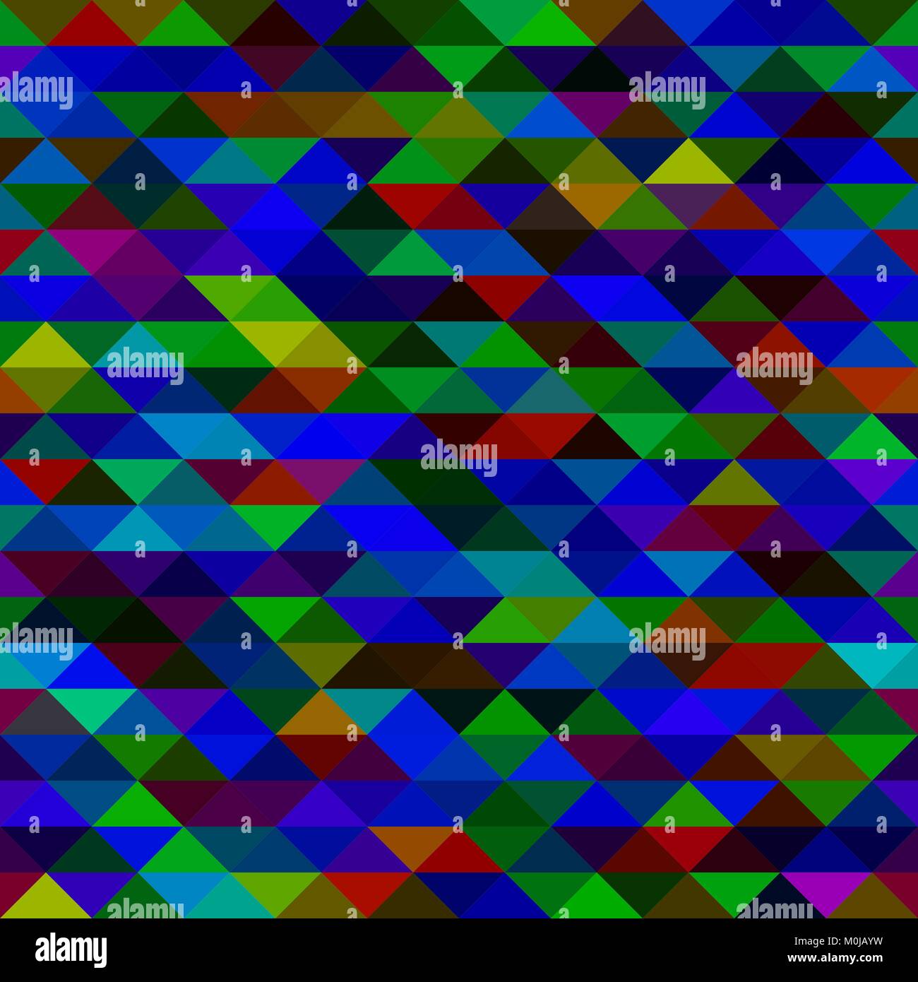 Variopinto mosaico blu triangoli texture, immagine vettoriale Illustrazione Vettoriale