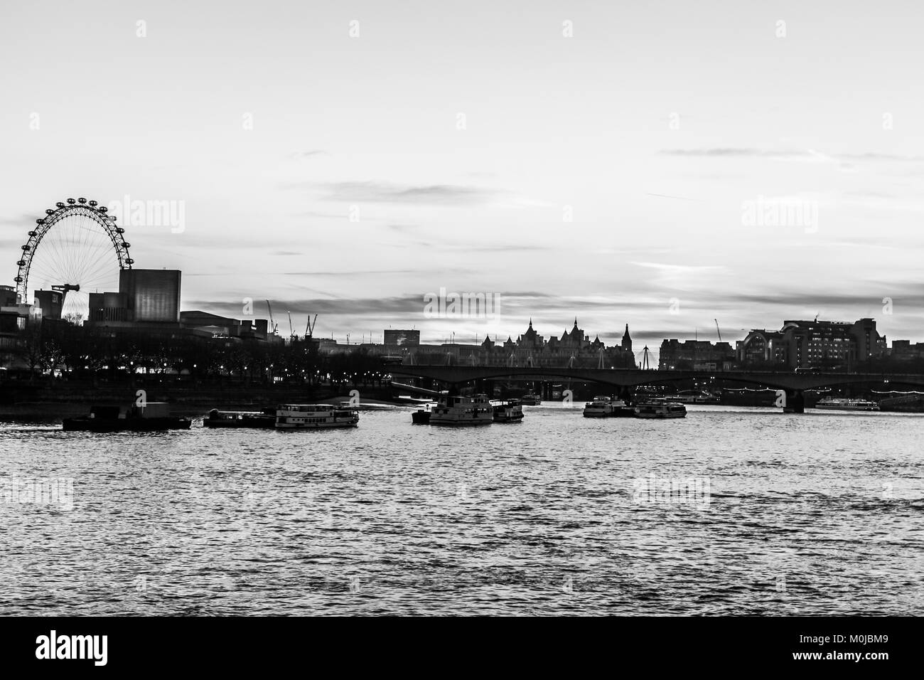 Il London Eye Millennium Wheel. Foto Stock