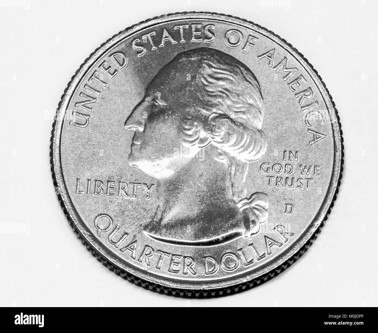 Stati Uniti quarto di dollaro moneta. Foto Stock