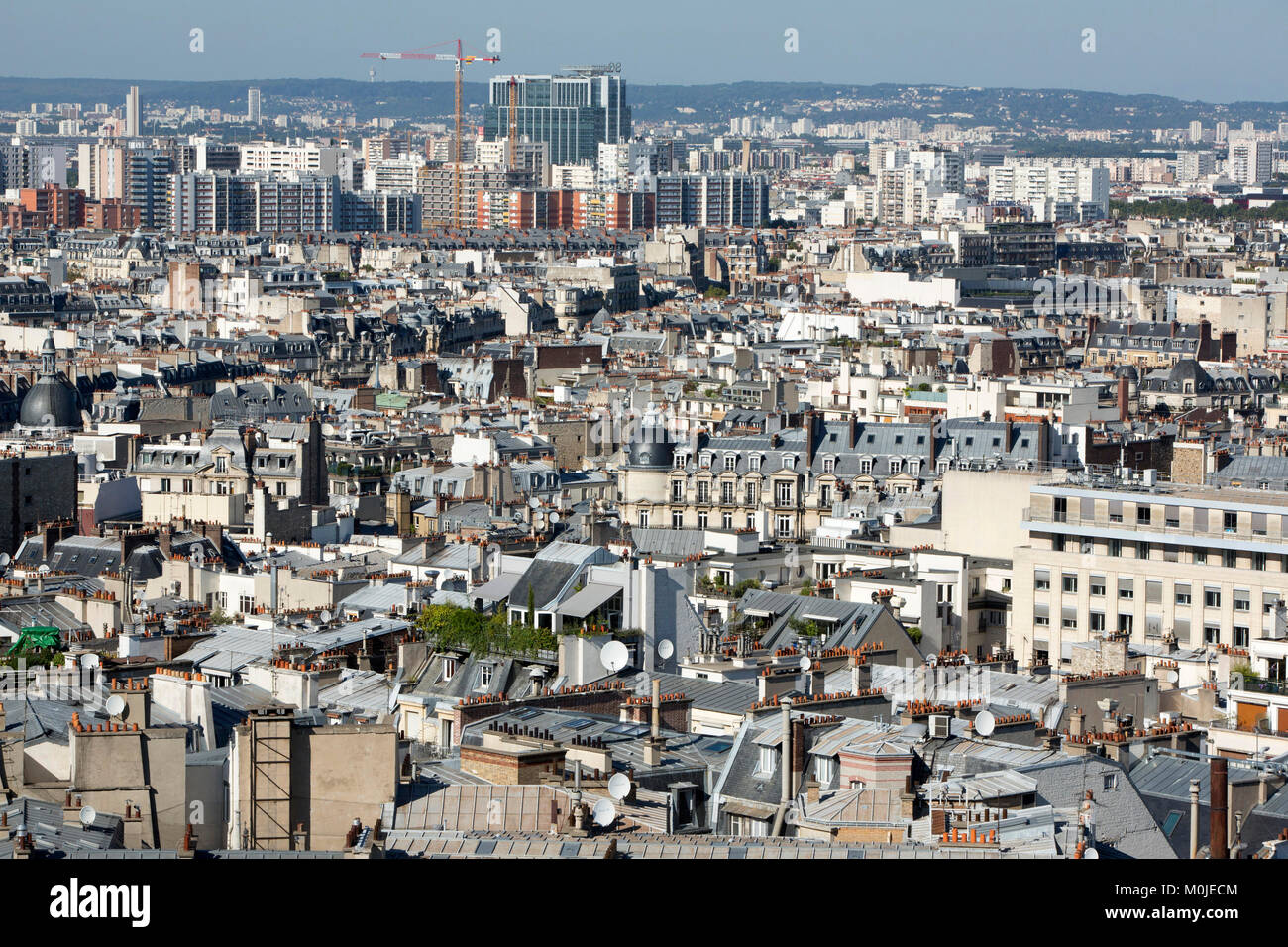 Parigi (Francia): immobili nei distretti settentrionali della città capitale, nel XVII arrondissement (distretto) Foto Stock