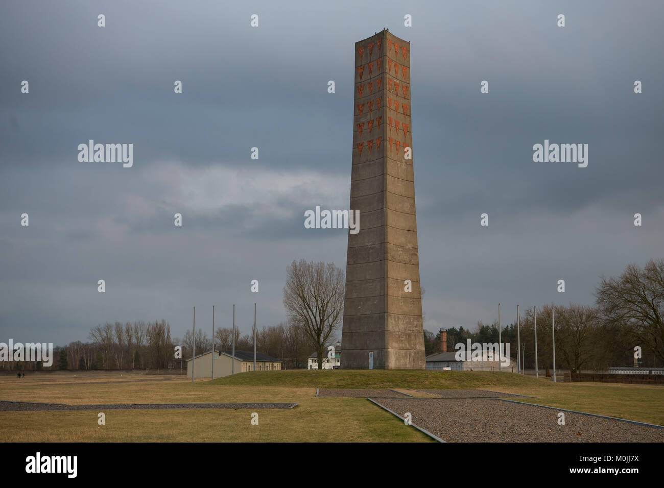 Sachsenhausen è stato un campo di concentramento nazista in Oranienburg, Berlino, Germania, utilizzato principalmente per i prigionieri politici dal 1936 alla fine del terzo Foto Stock