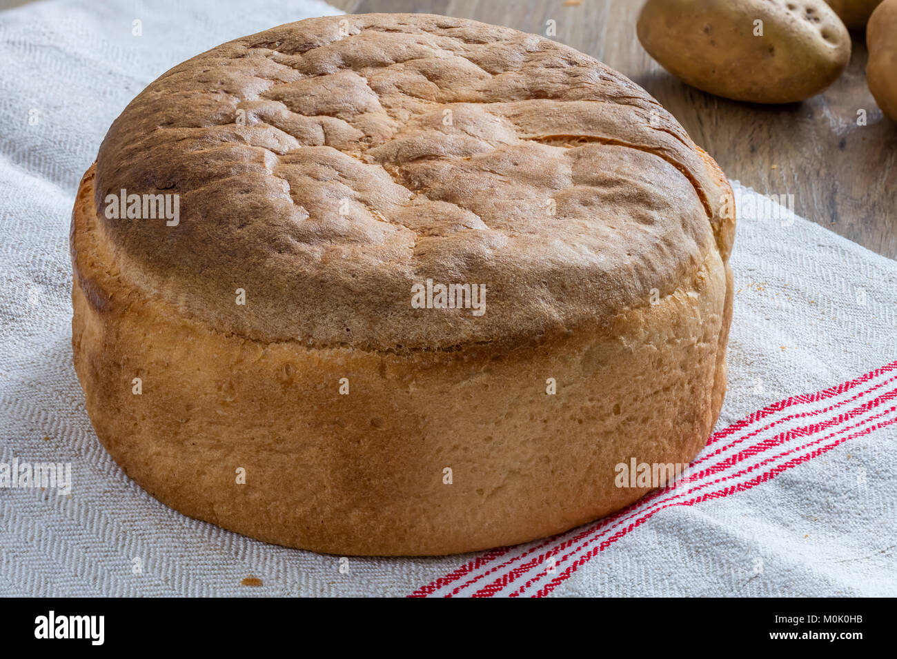 Pane con patate Foto Stock